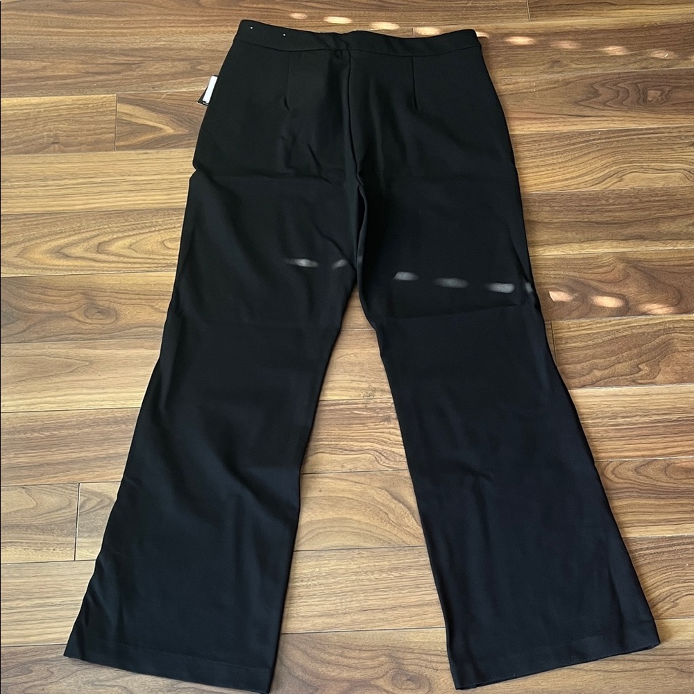 NEW ALFRED SUNG Elegant Black Trousers Wide Leg - Picture 6 of 8